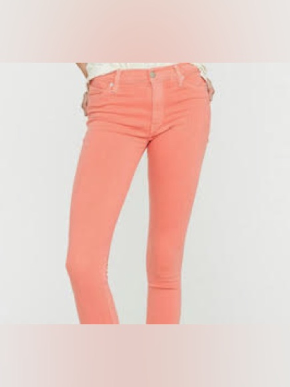 Hudson Jeans Coral-Peach Skinny Women's Jeans 26. NWT.